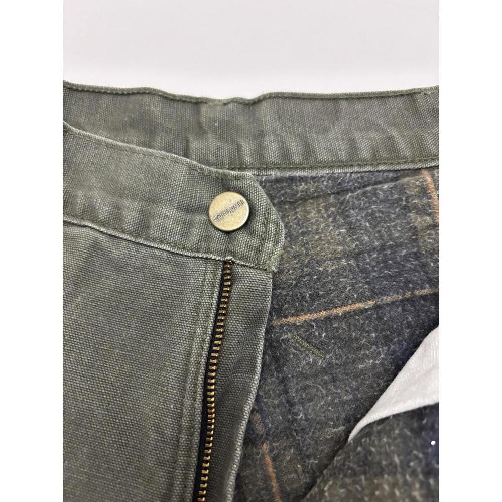 VTG Made in USA Men’s Carhartt Pants Green Color Carpenter Pants Size 33x30 - Picture 3 of 8